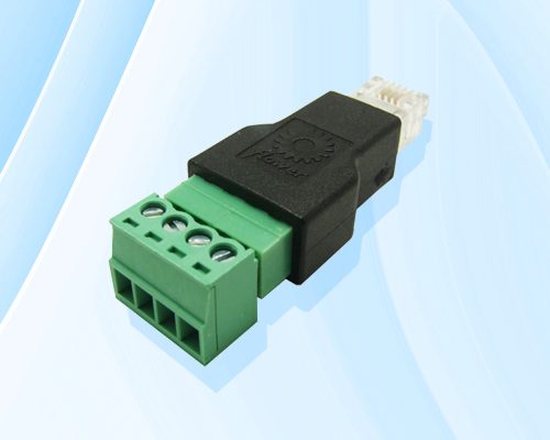 Adaptador RJ11 6P4C Connector Modular Plugs to 4 Pin Screw Terminal Blocks