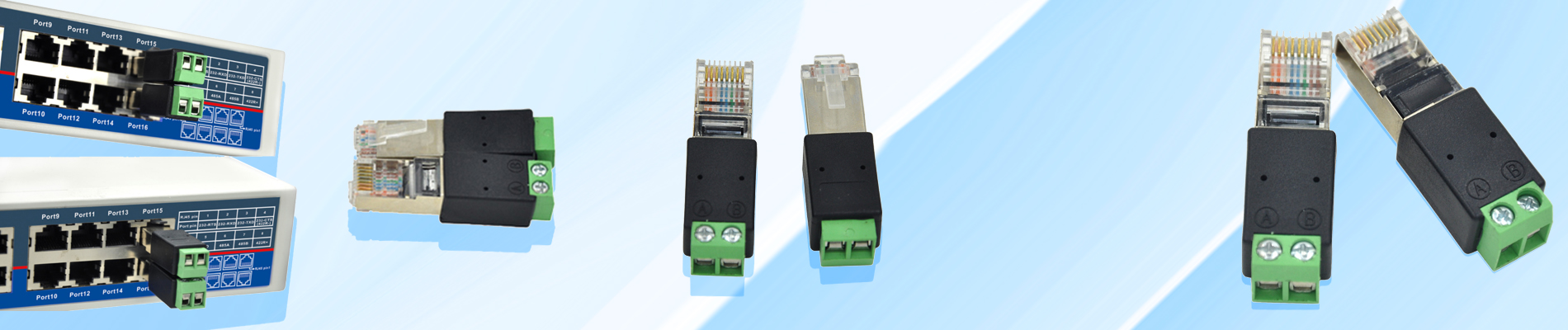 Adaptador RJ45 Network Male 8P8C to RS485