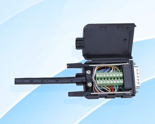 Adaptador con carcasa DB15 D Sub 15 Pin Dual Row Connectors to Terminal Blocks