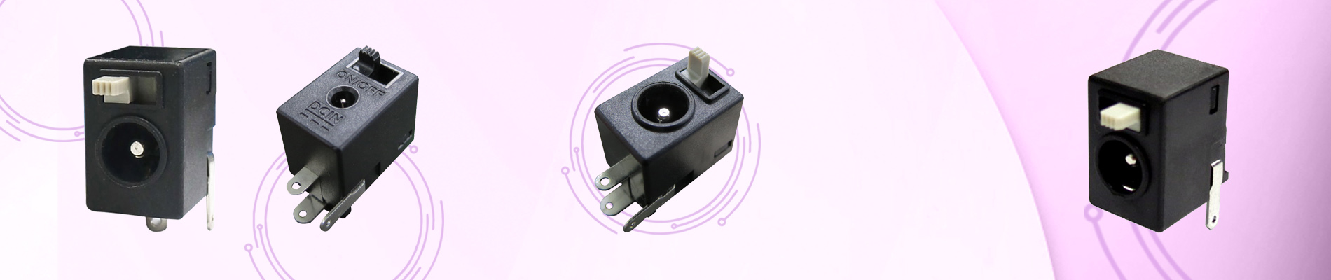 DC Power Jack with Slide Switches (SJ)