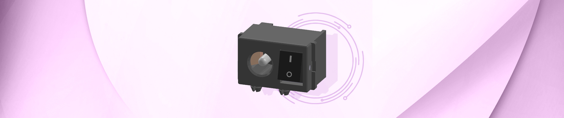 DC Power Jack with Rocker Switches (RJ)