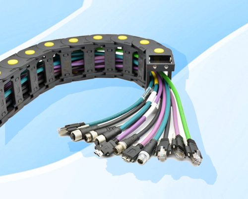 Flexible Drag Chain Cable M12 to RJ45 Plug Connector Ethernet Network Cable Cat6 Wiring Harness Turnkey
