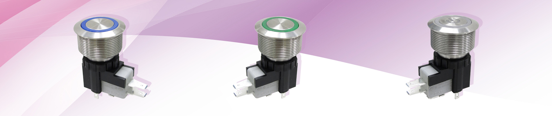 High Current Metal Pushbutton Switches (25mm)