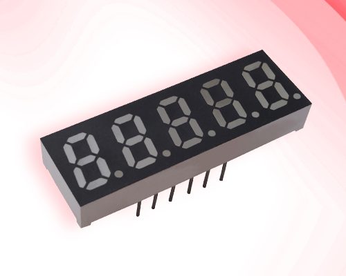 Quintuple Digit LED Display
