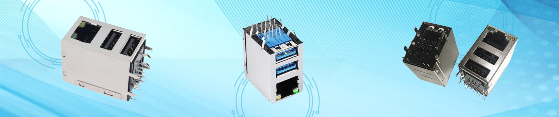 RJ45 Jack + USB Section