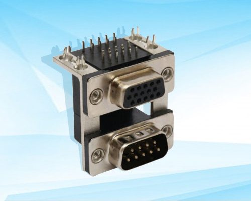 Stacked D-Sub I/O Connectors