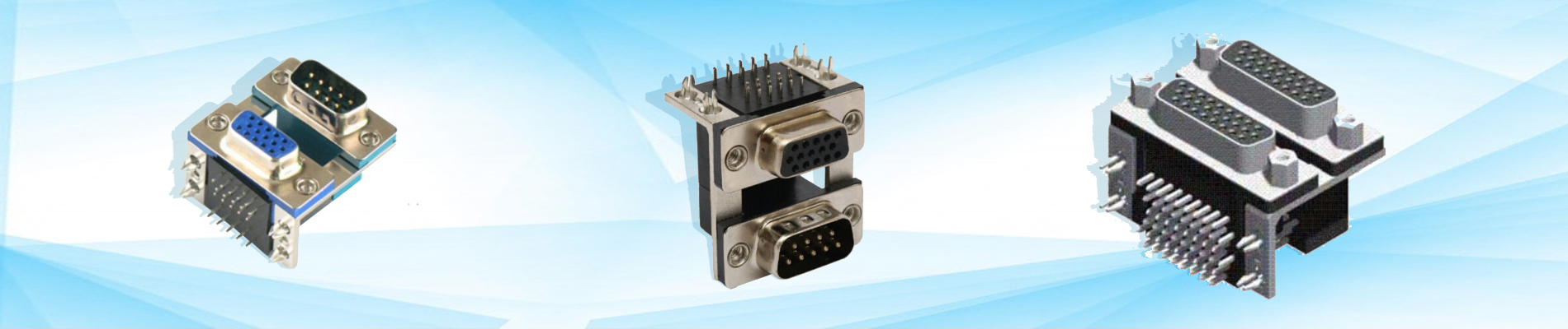 Stacked D-Sub I/O Connectors