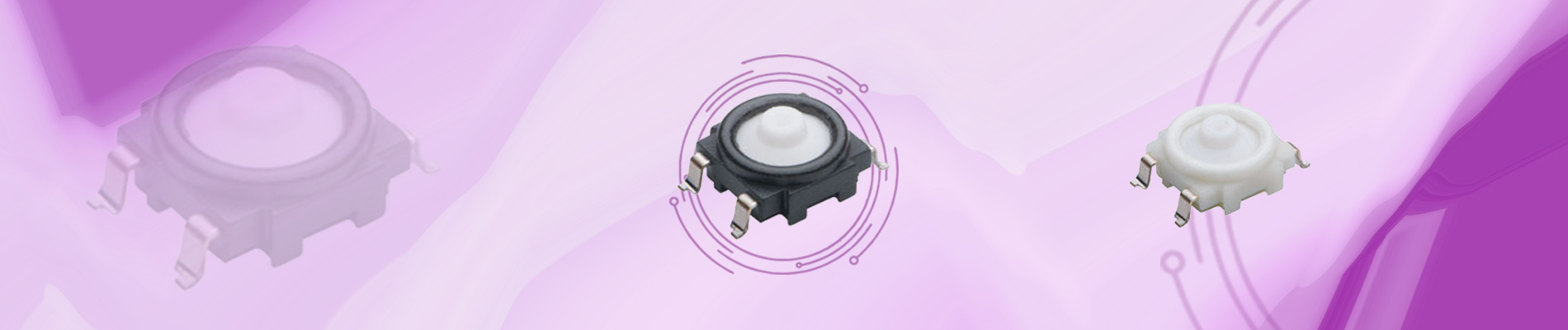 Subminiature Tact Switch SMD type (WHITE & BLACK) for with cap TESM & TESM1 Serie IP67